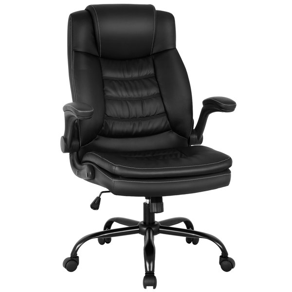 Deshong genuine best sale leather task chair